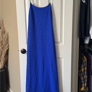 Lilly Pulitzer Royal Blue Lace Maxi Dress